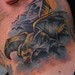 Tattoos - Vampire Bat neck tattoo - 46570